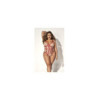 Body String, grande taille, chair et rouge 